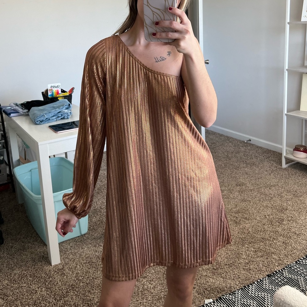 Karlie metallic dress